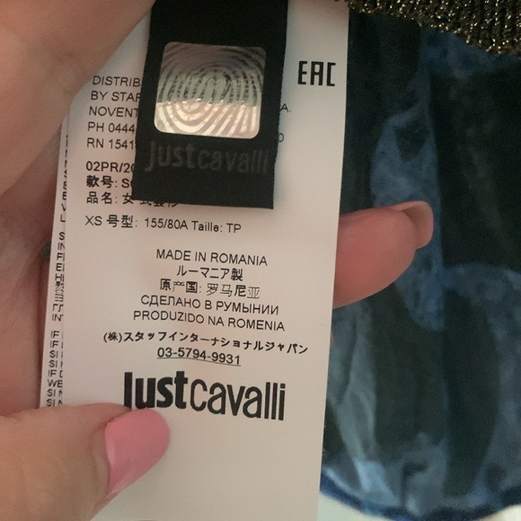 Roberto Cavalli Just Cavalli Knit Printed Blouse xs - Picture 8 of 16